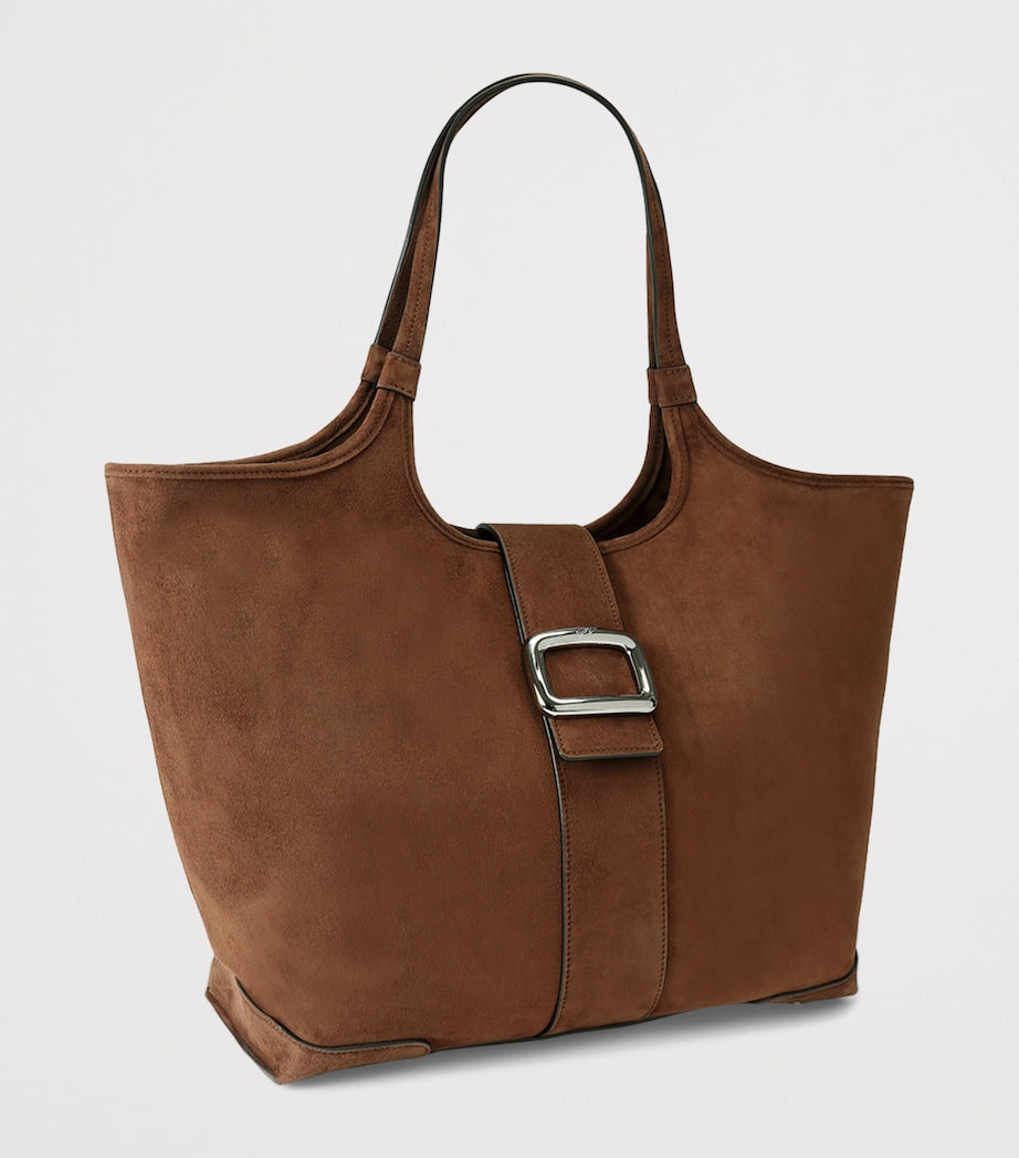 Suede Grand Vivier Choc Shoulder Bag