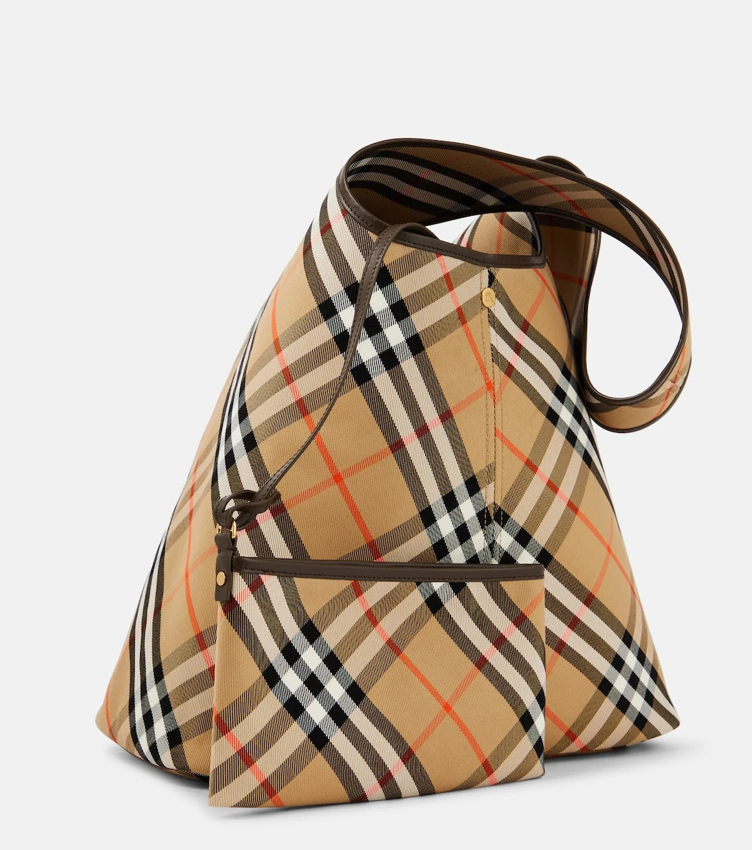 Burberry - Burberry Check Small canvas tote bag