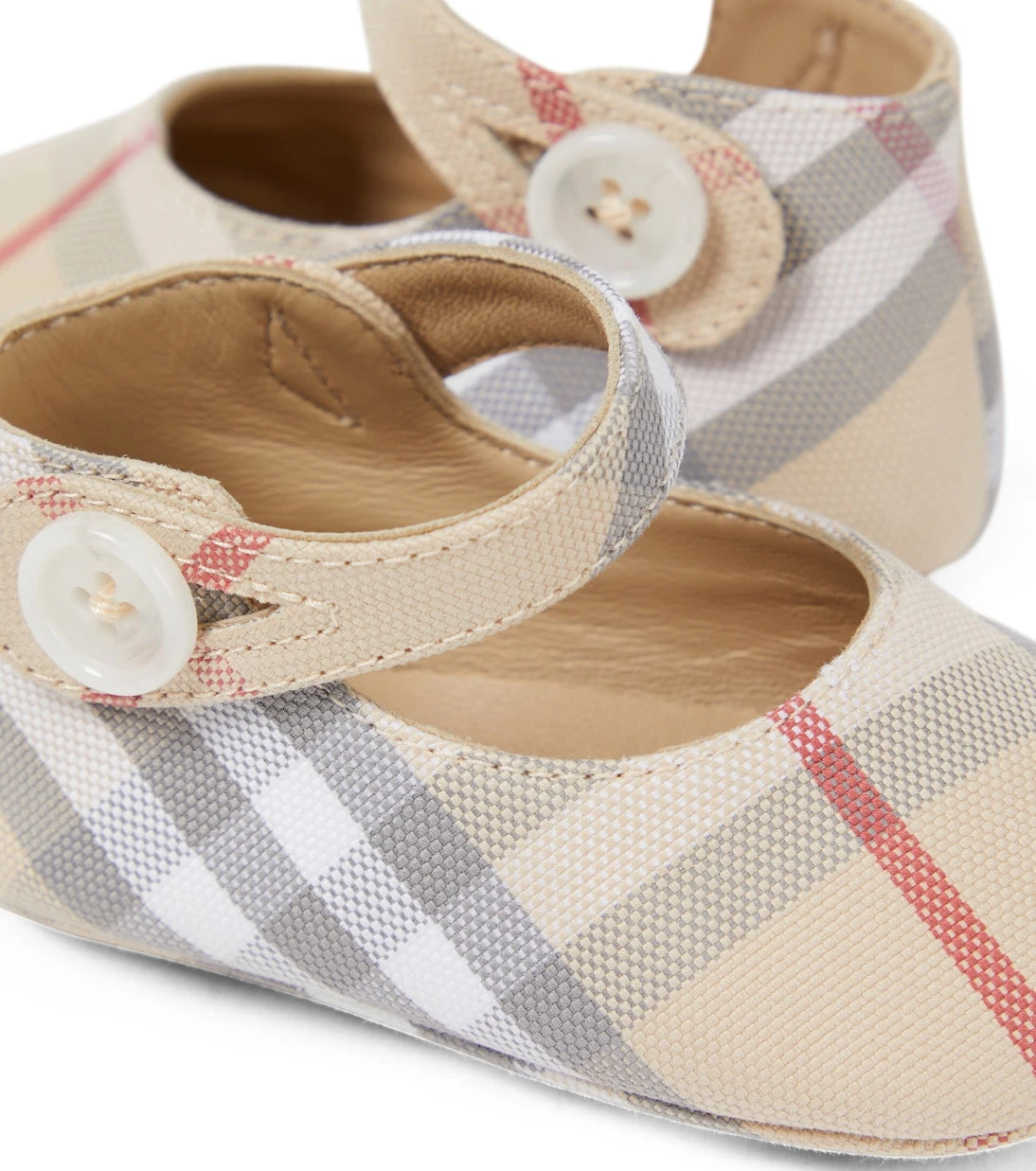 Burberry Kids - حذاء باليه Baby Burberry Check المسطح