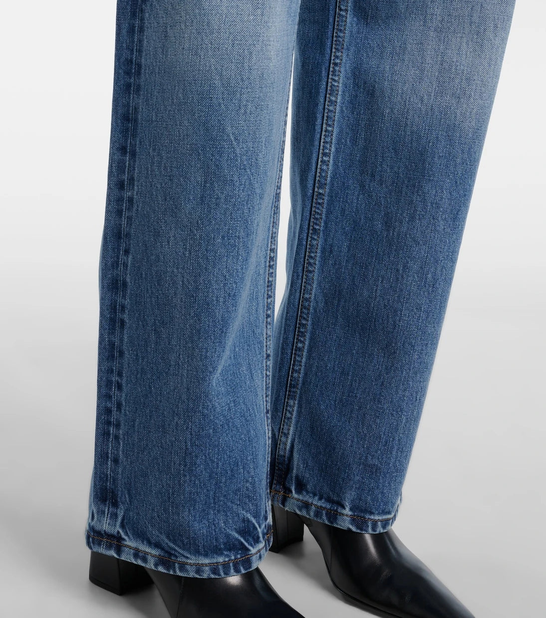 Saint Laurent - V-Waist wide-leg jeans