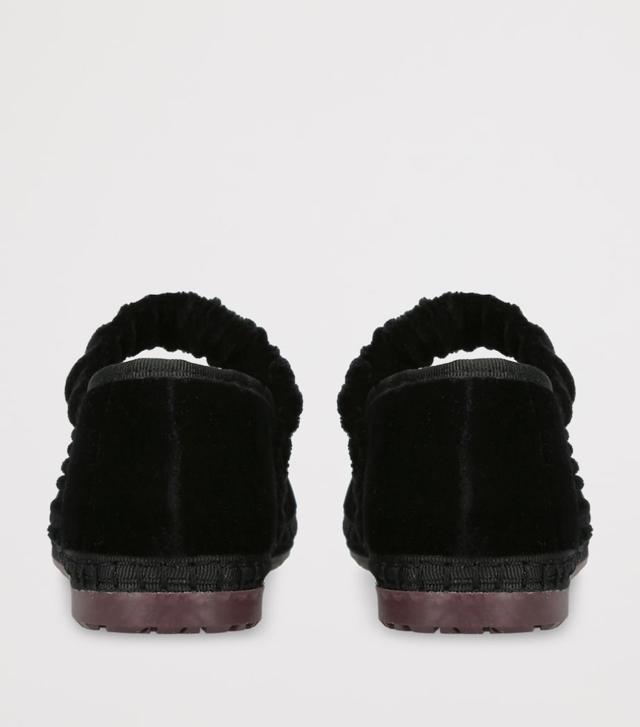 Flabelus Black Velvet Mafalda Espadrilles
