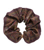 Brown Silk Paisley Scrunchie