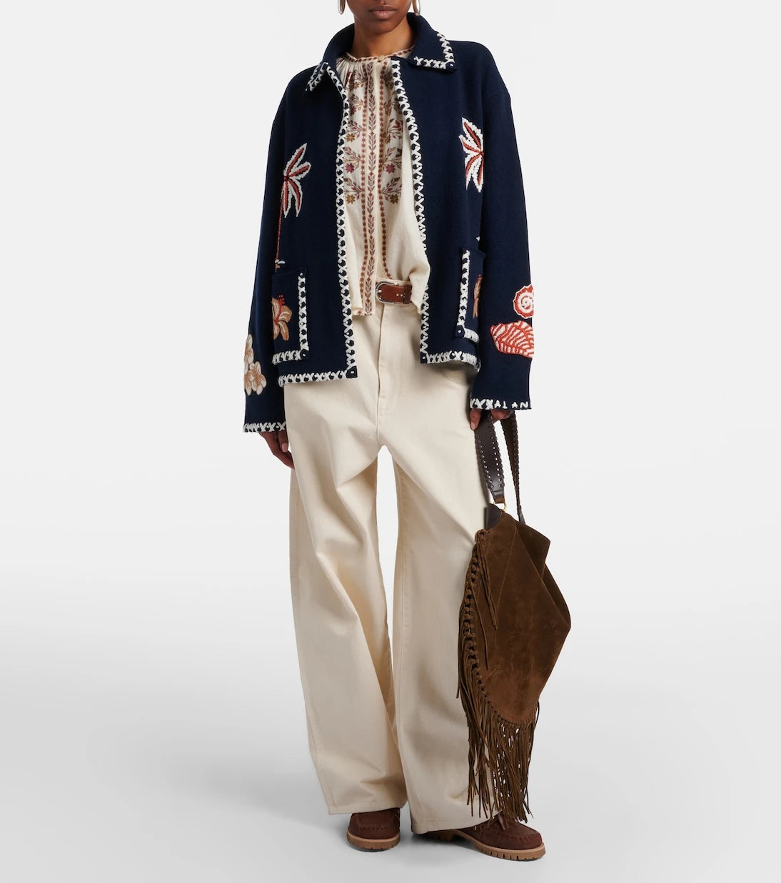 Golden Goose - Cruise beaded suede boat shoes