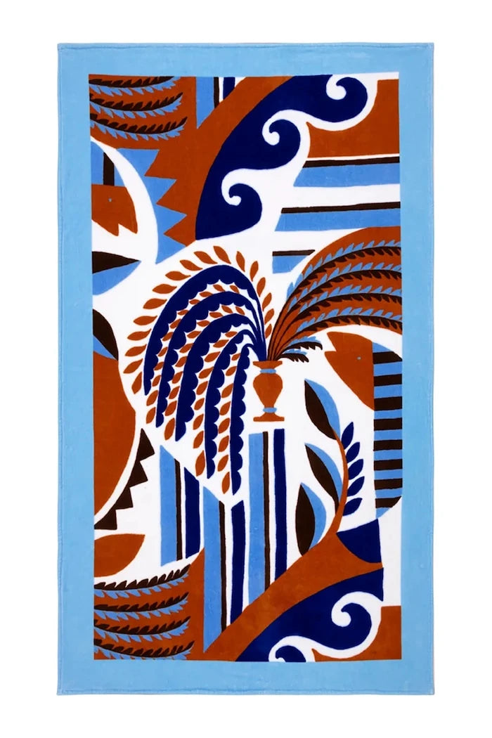 Olivier Desforges TERRASSE tekstil plaj havlusu 100 x 170 cm