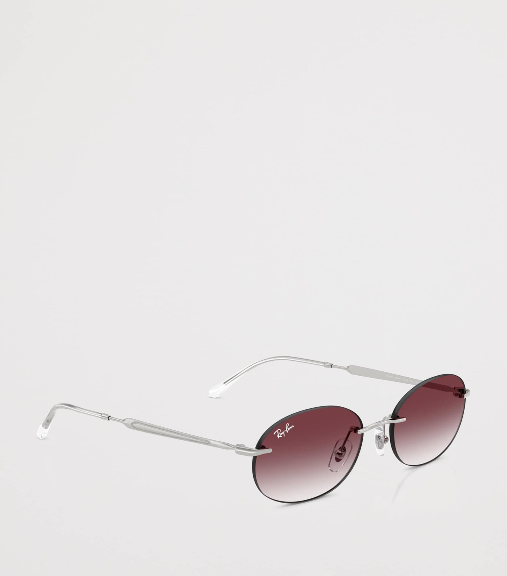 Silver RB3767 Metal Oval Sunglasses