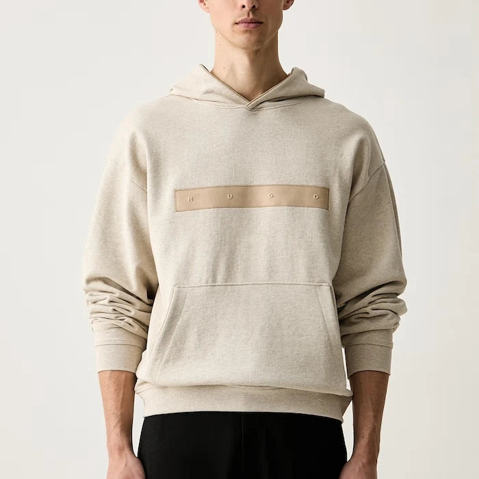 HUGO kapüşonlu erkek pamuklu sweatshirt Dalilong