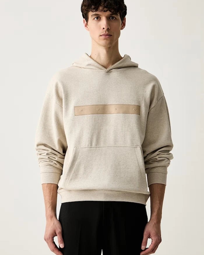 HUGO kapüşonlu erkek pamuklu sweatshirt Dalilong