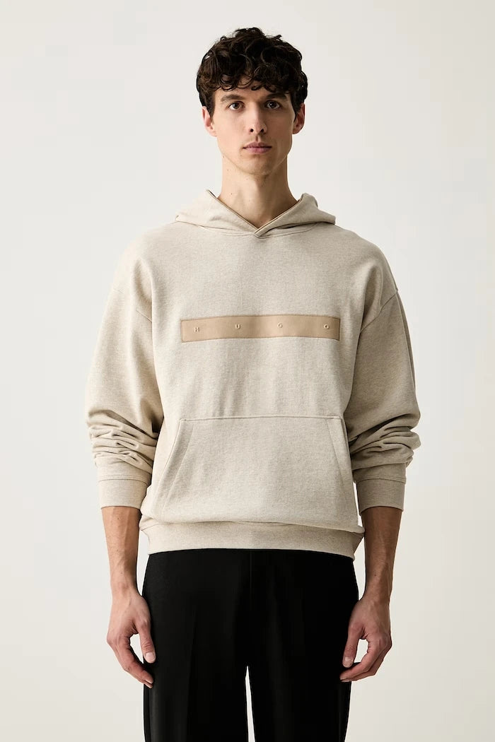 HUGO kapüşonlu erkek pamuklu sweatshirt Dalilong