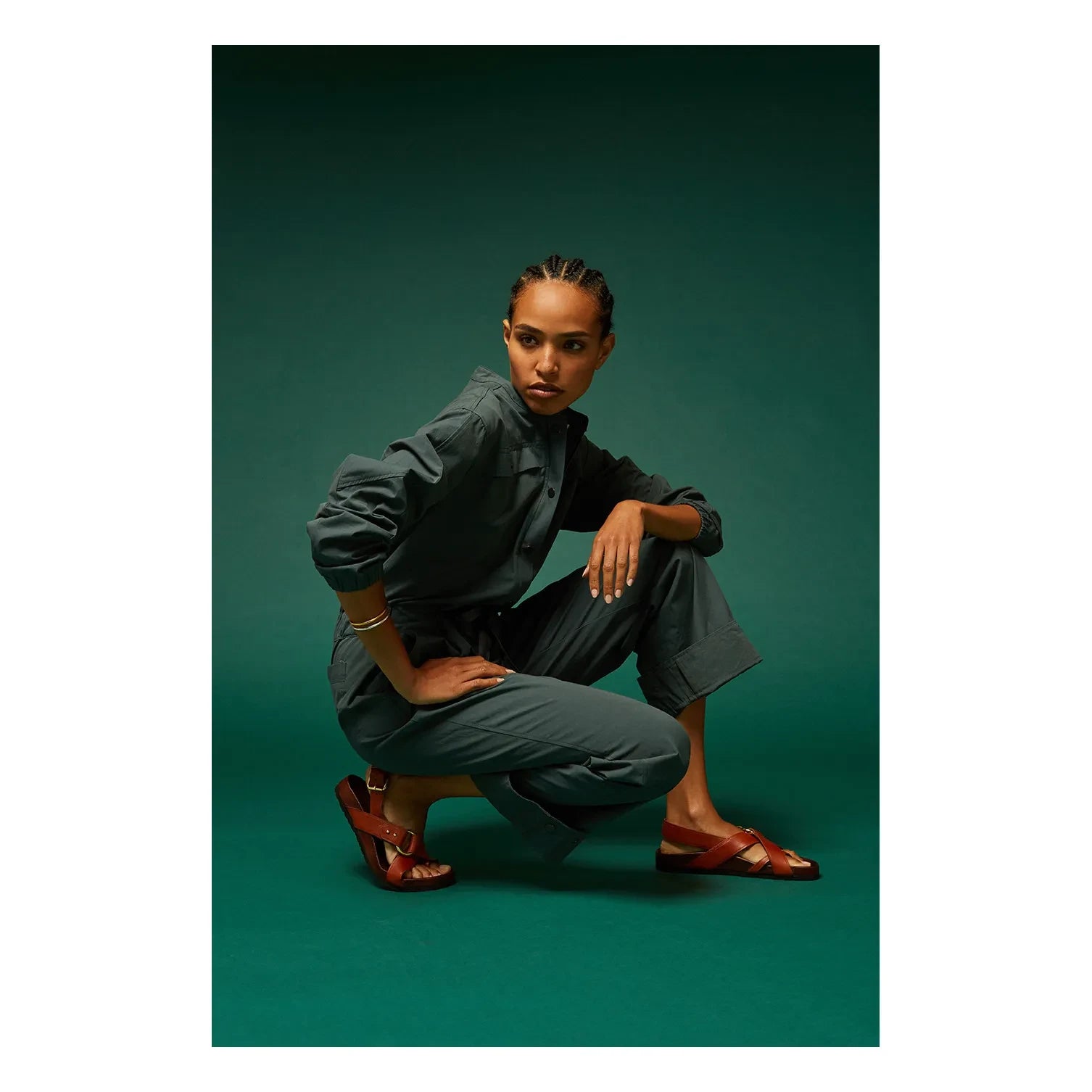 Soeur - Mexico Leather Sandals  | Cognac