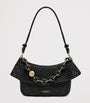 LOEWE Black x Paula's Ibiza Medium Raffia Ola Shoulder Bag