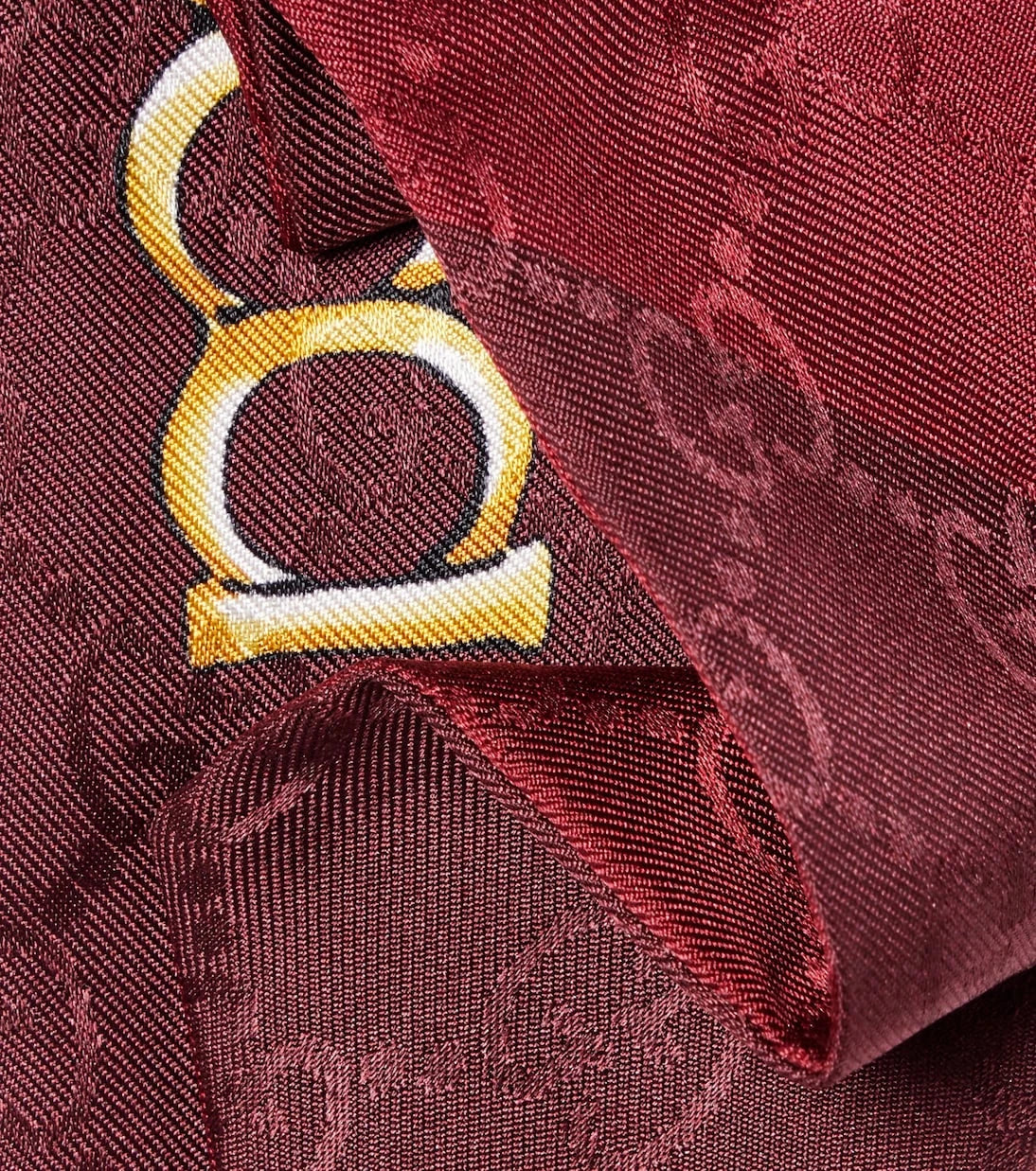 Gucci - وشاح حرير تويل هورسبت
