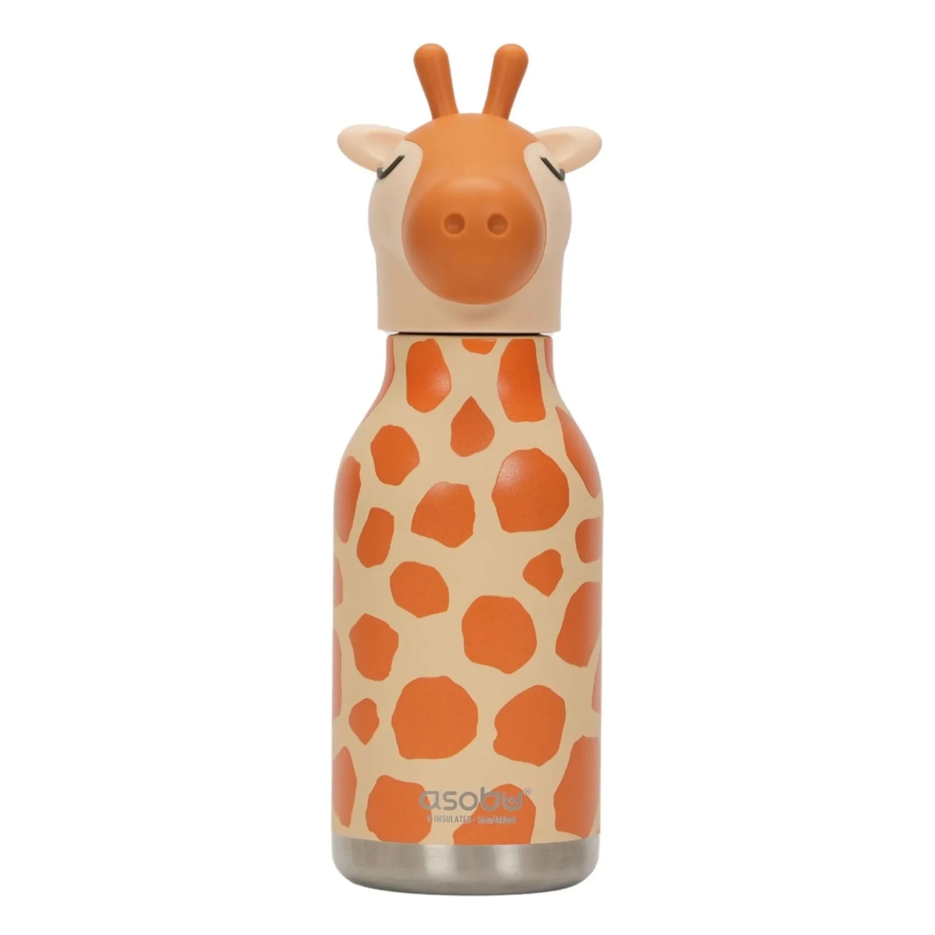 Asobu - Giraffe stainless steel water bottle | Orange