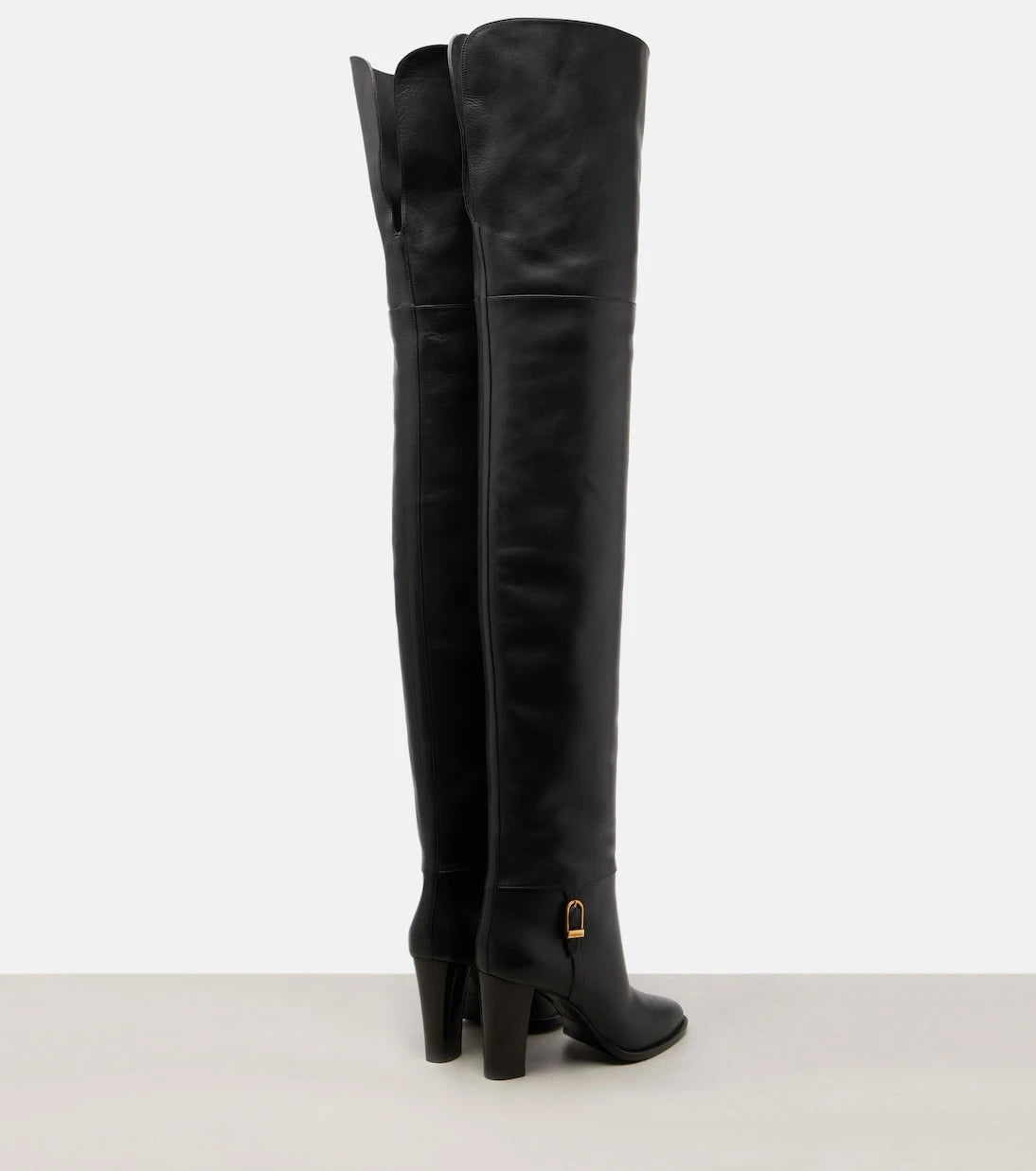 Saint Laurent - Julia 85 leather over-the-knee boots