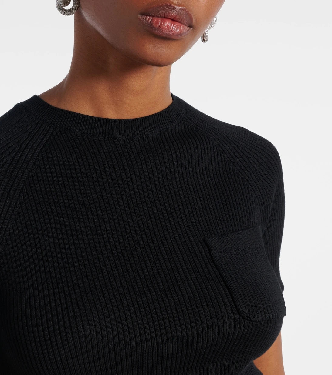 'S Max Mara - Berlino ribbed-knit cotton top
