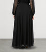 Marina Rinaldi Black Layered Maxi Skirt