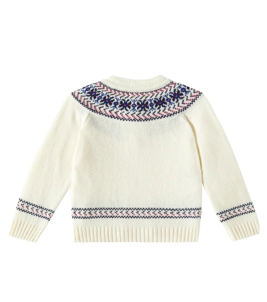 La Coqueta - Baby Fair Isle wool-blend cardigan