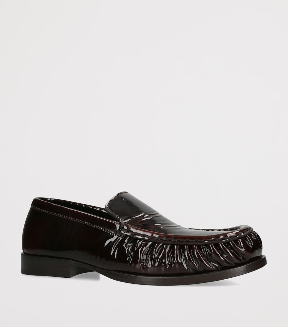 Patent Leather Ruched Loafer