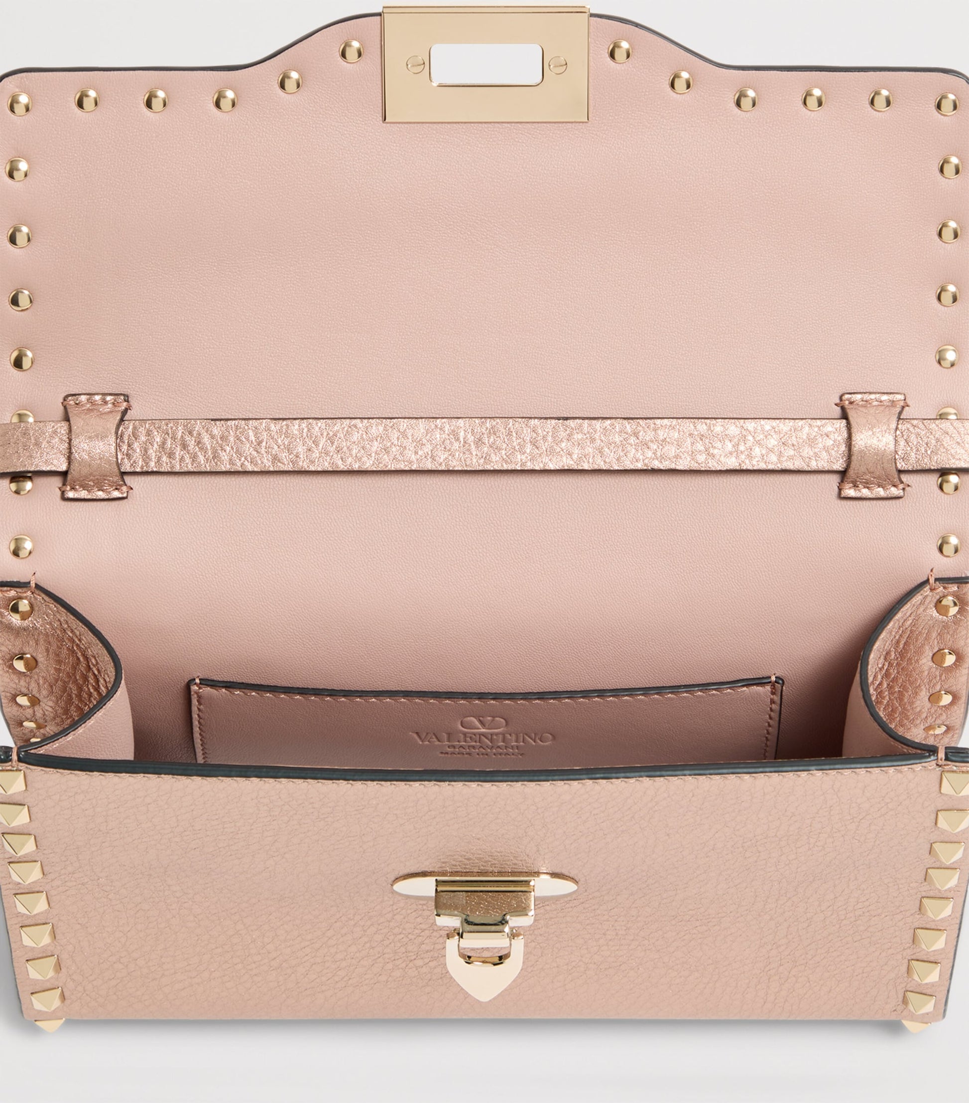 Valentino Garavani Small Leather Rockstud Shoulder Bag