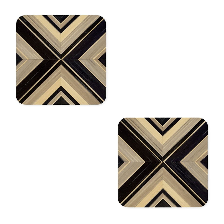 Hestia Set of 2 Geometrique Coasters