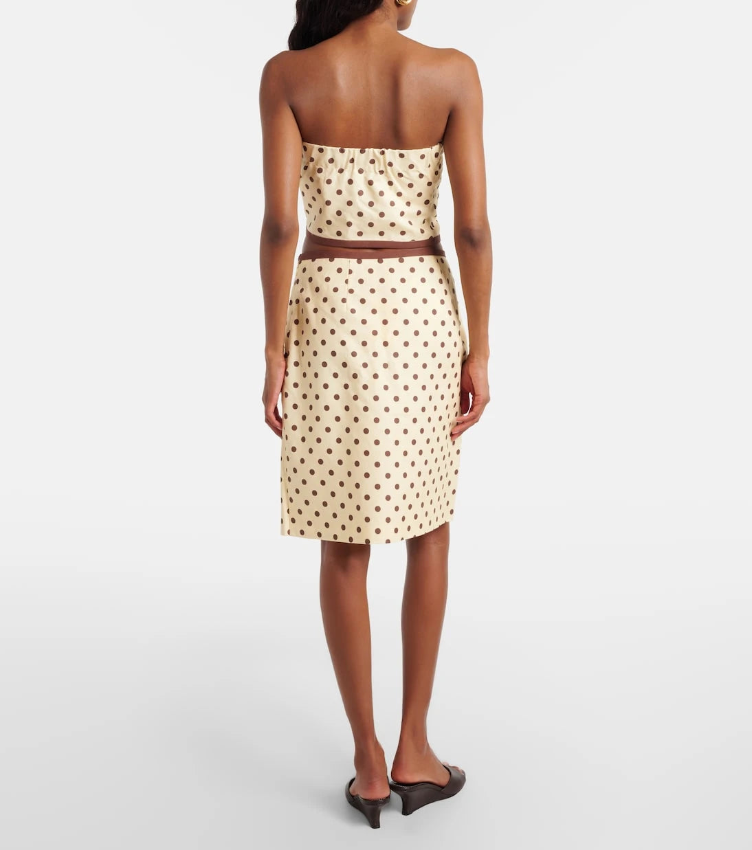 Posse - Bowie linen and cotton wrap skirt