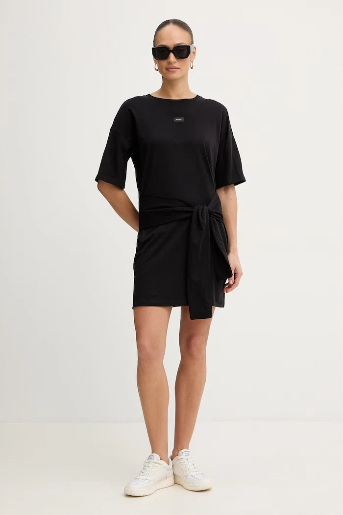 Памучна рокля Armani Exchange