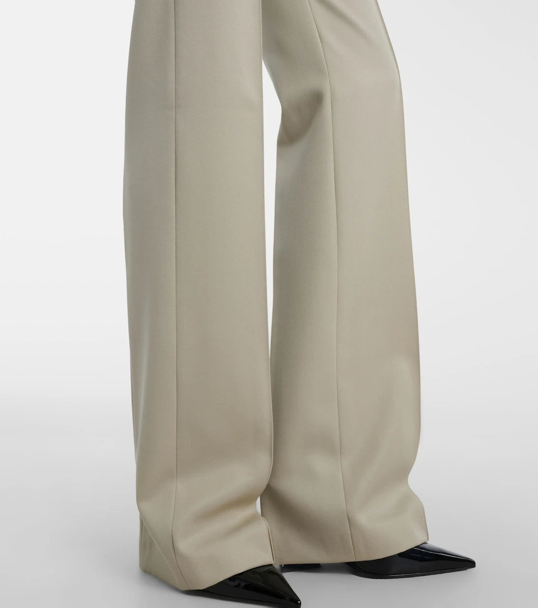The Attico - Low-rise wool straight pants