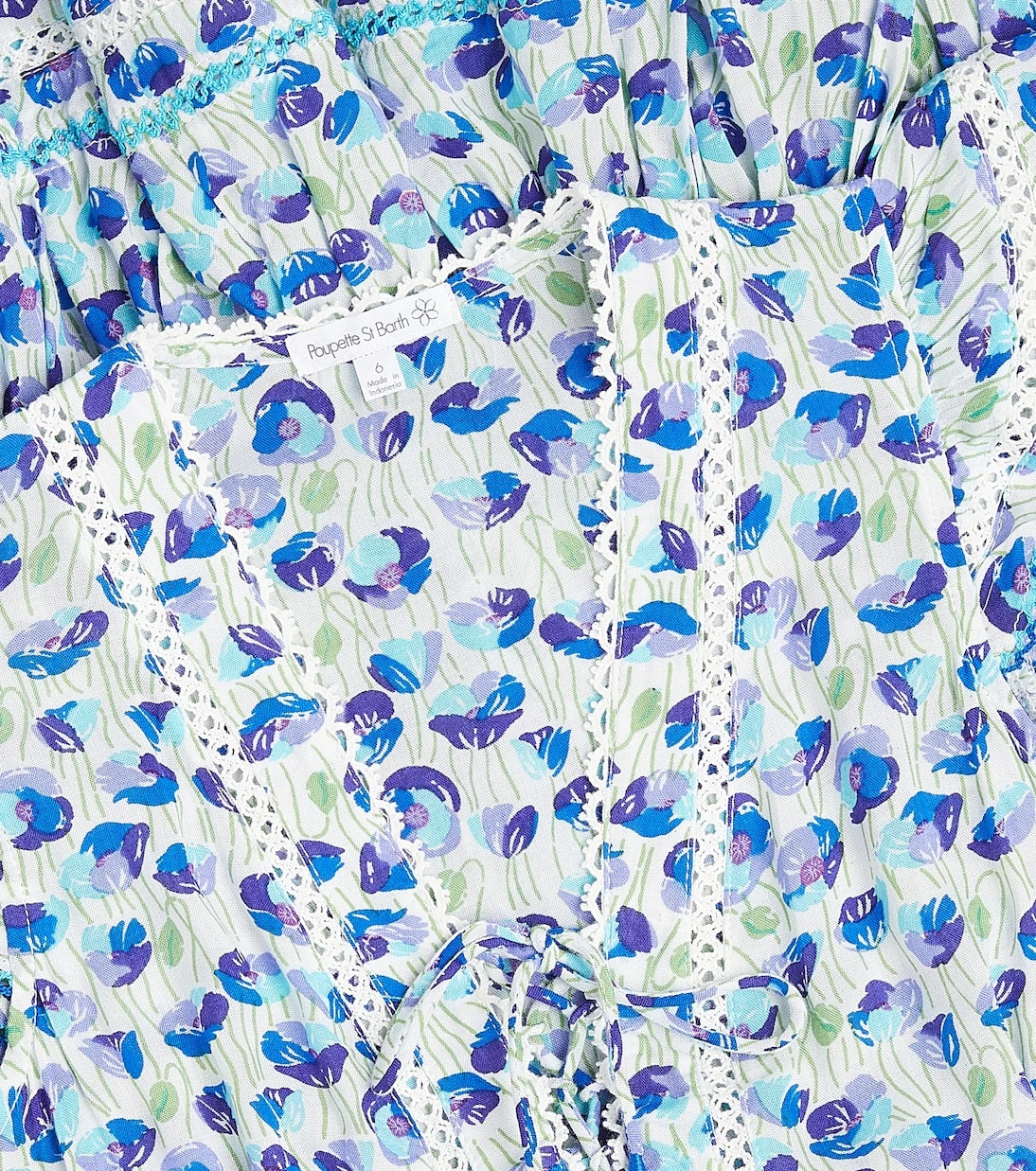 Poupette St Barth Kids - Anais printed ruffled dress