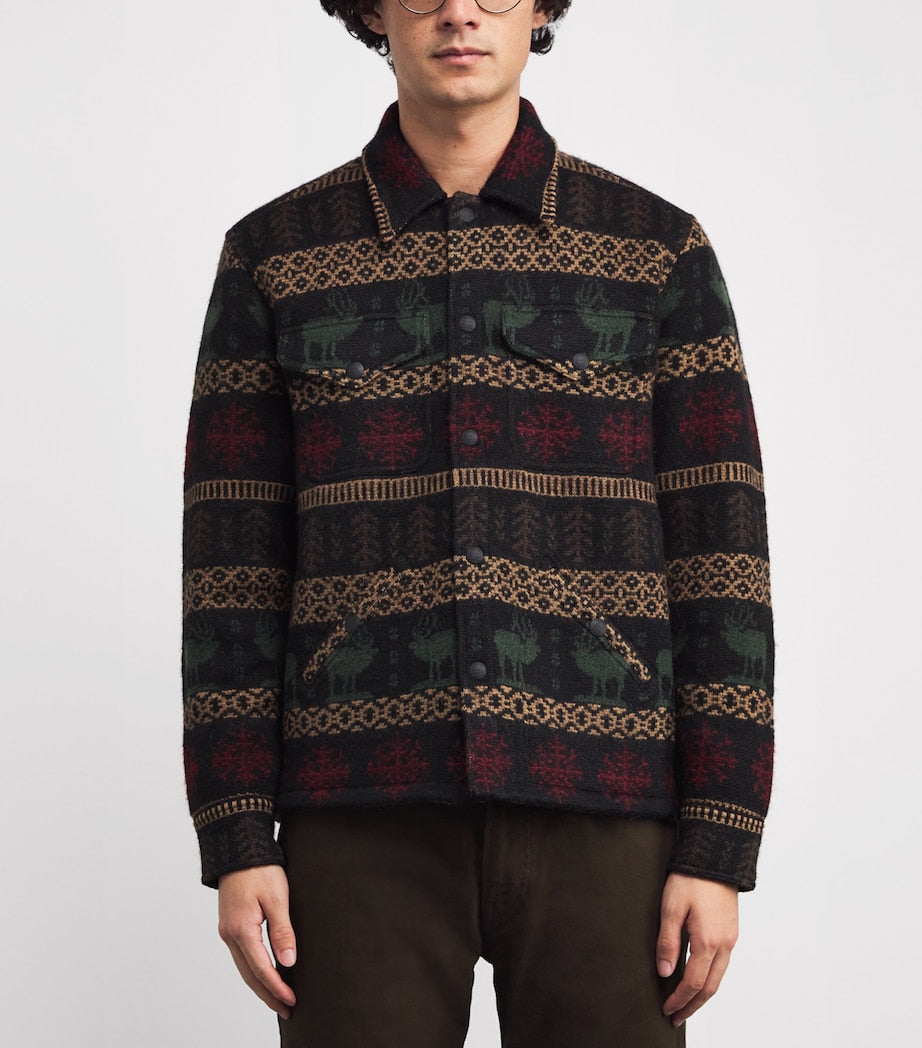 Alpaca-Wool Knitted Overshirt