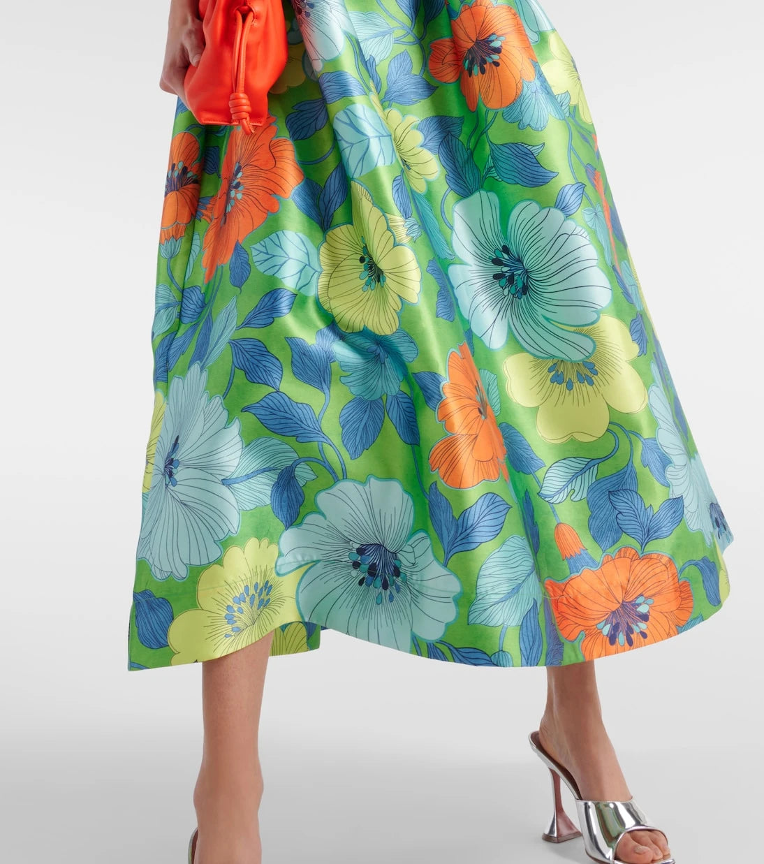 Alémais - Floral satin midi dress