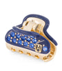 Gold-Plated Crystal-Embellished Claw Hair Clip