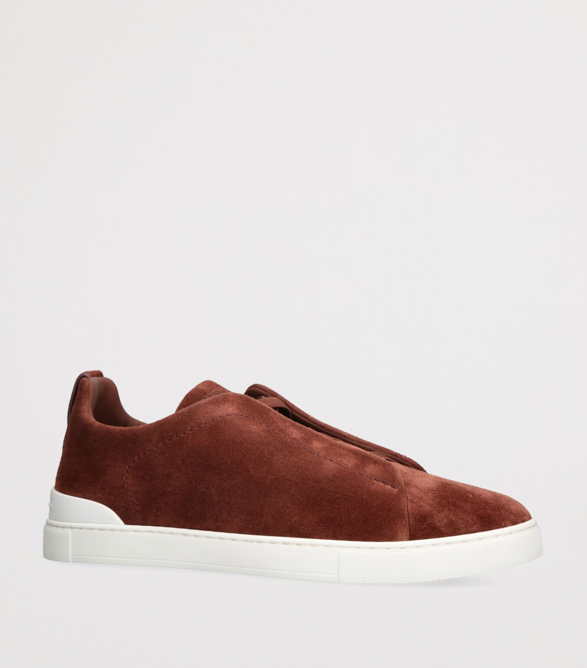 Zegna Suede Triple Stitch Sneakers