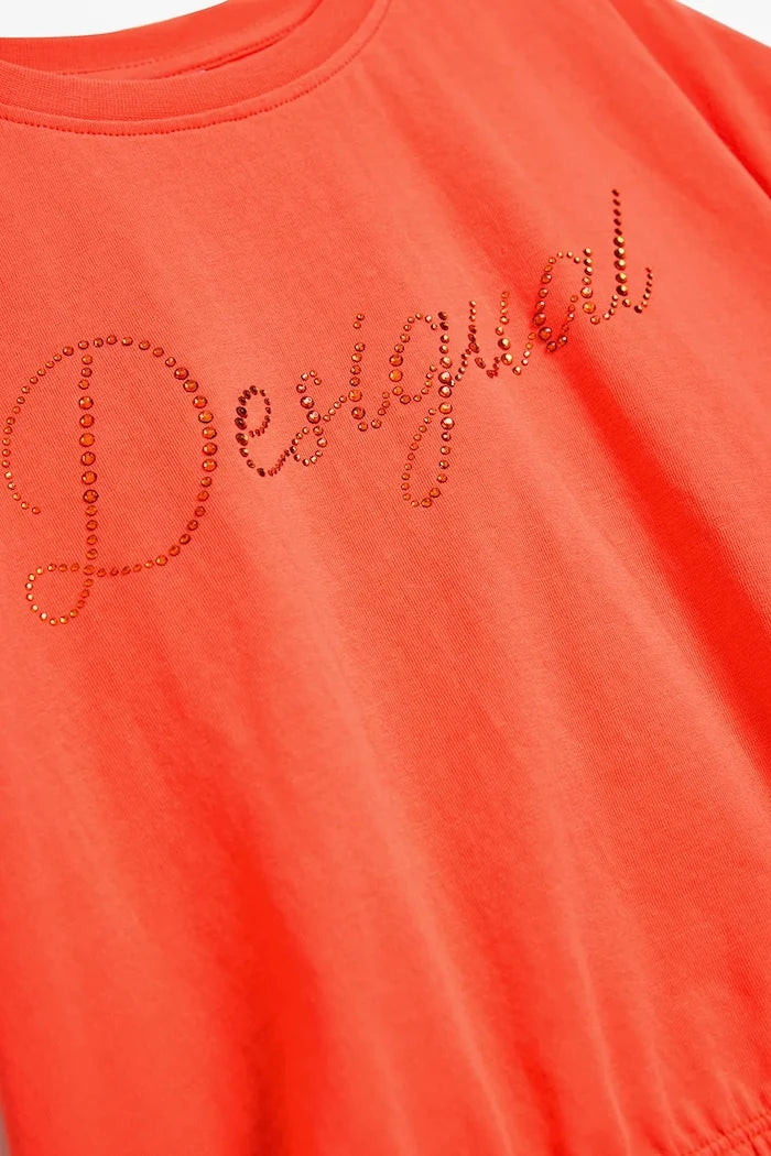 Детска памучна тениска Desigual