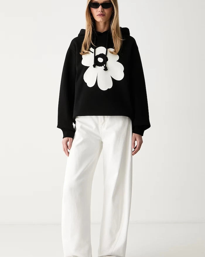 Marimekko kapüşonlu kadın pamuklu sweatshirt