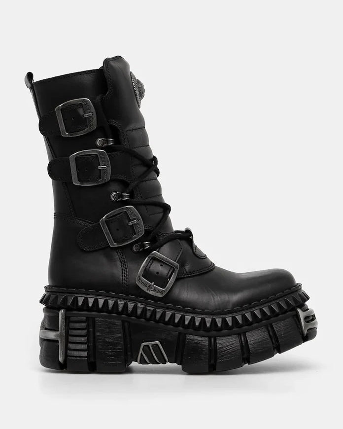 New Rock ITALI NEGRO NOMADA + TOWER CASCO + ACERO PICOS Deri Bot