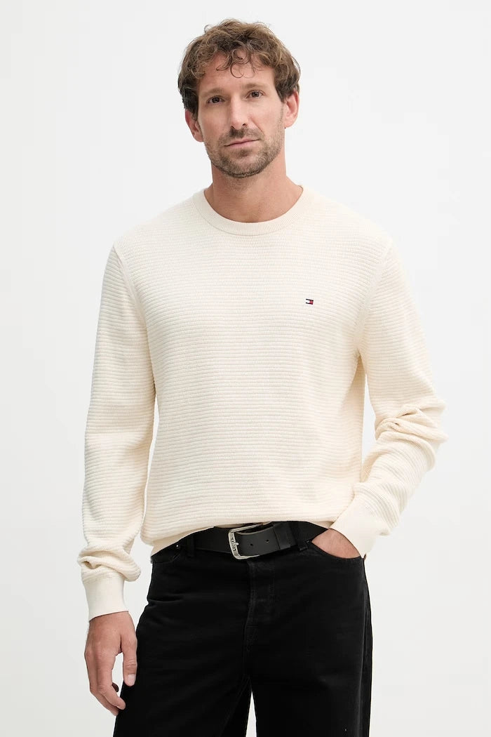 Tommy Hilfiger erkek pamuklu kazak