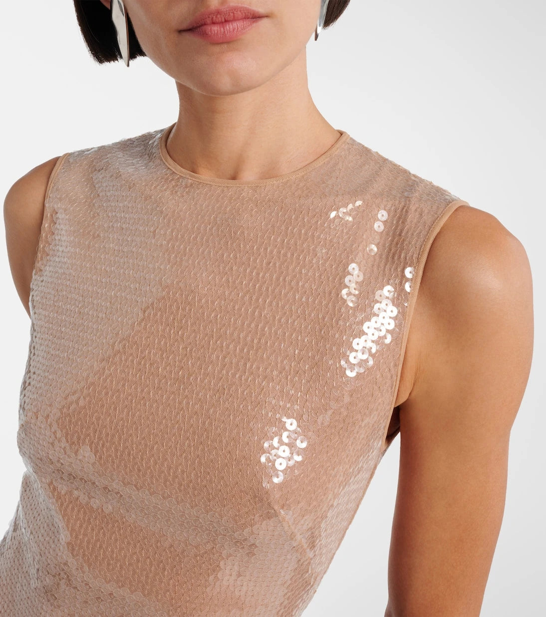David Koma - Sequined draped maxi dress