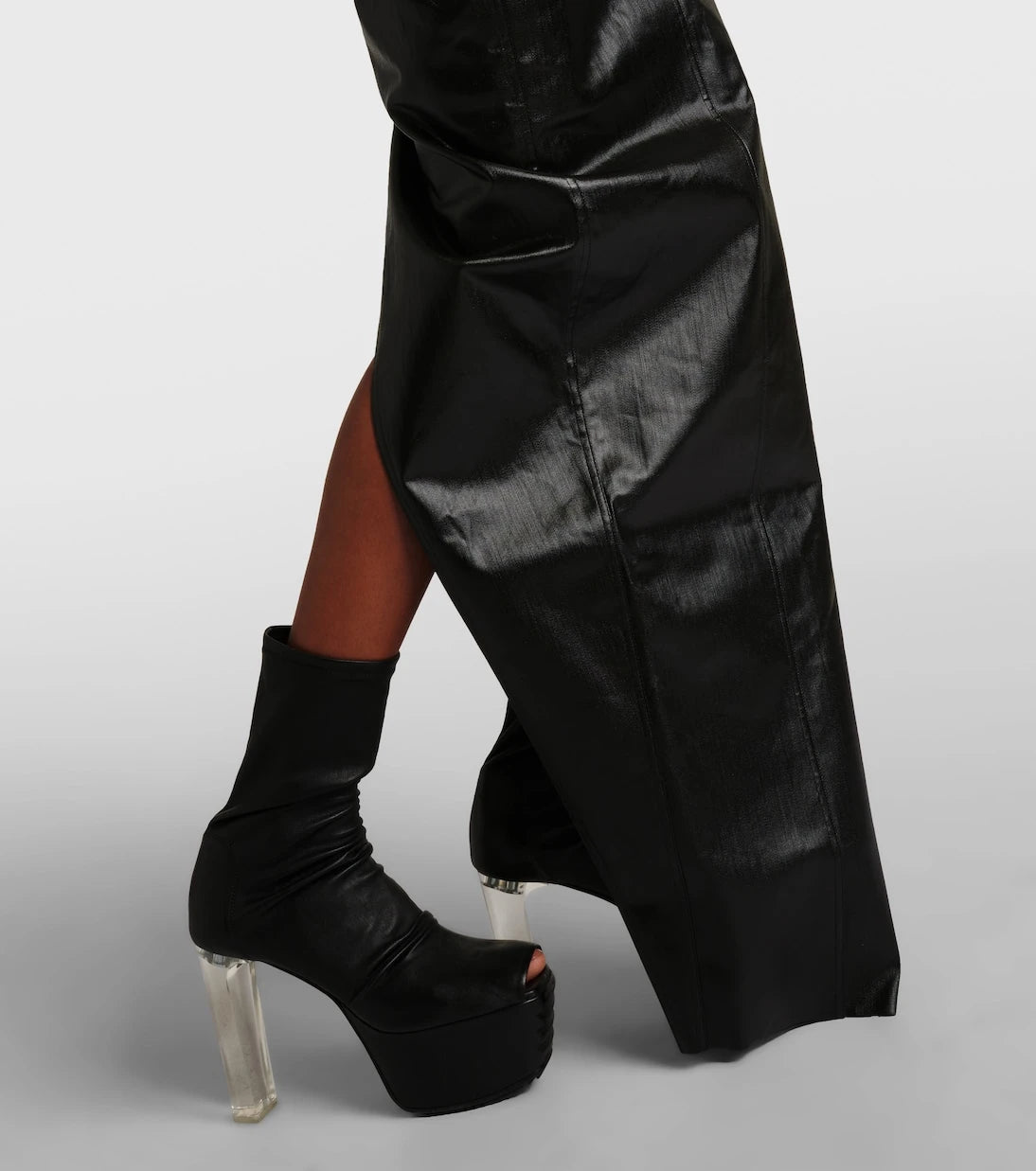 Rick Owens - Denim bustier gown