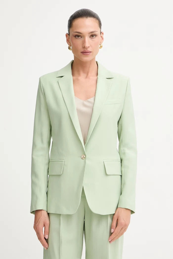 Morgan tek düğmeli kadın liocel blazer VMEDI.F