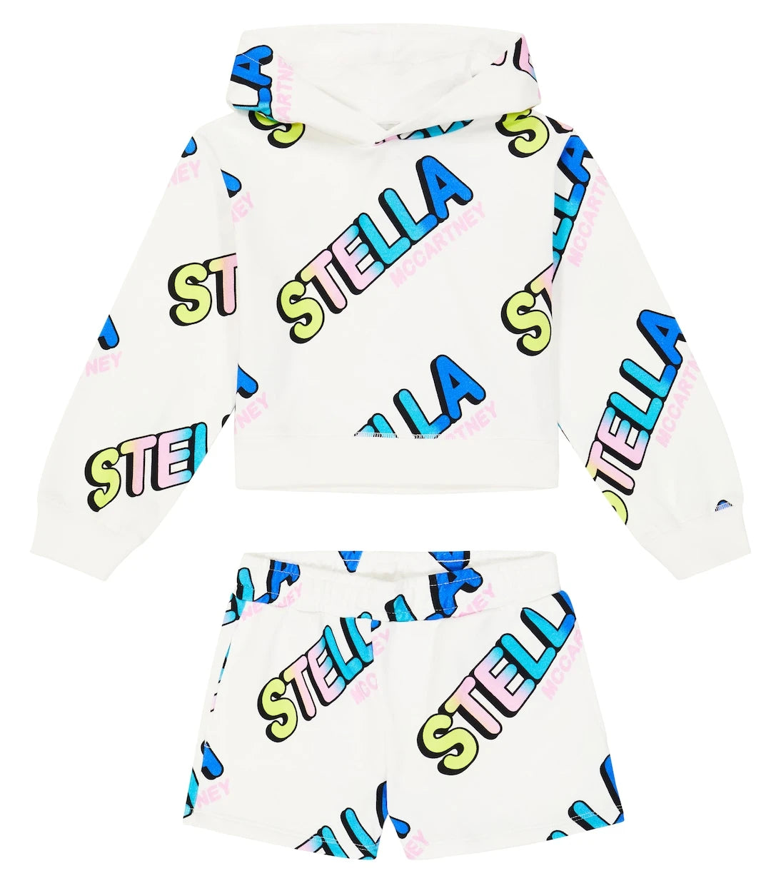 Stella McCartney Kids - Printed cotton sweatshirt and shorts