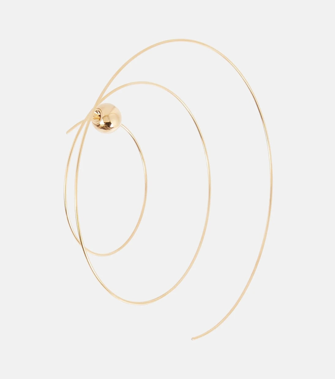 Alaïa - Thin Spiral S gold-plated stainless steel earrings