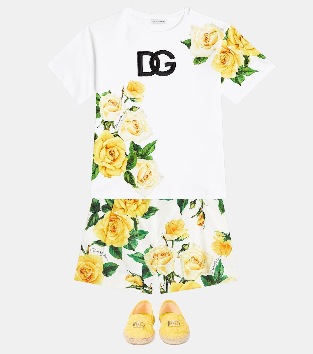 Dolce&Gabbana Kids - Floral cotton shorts