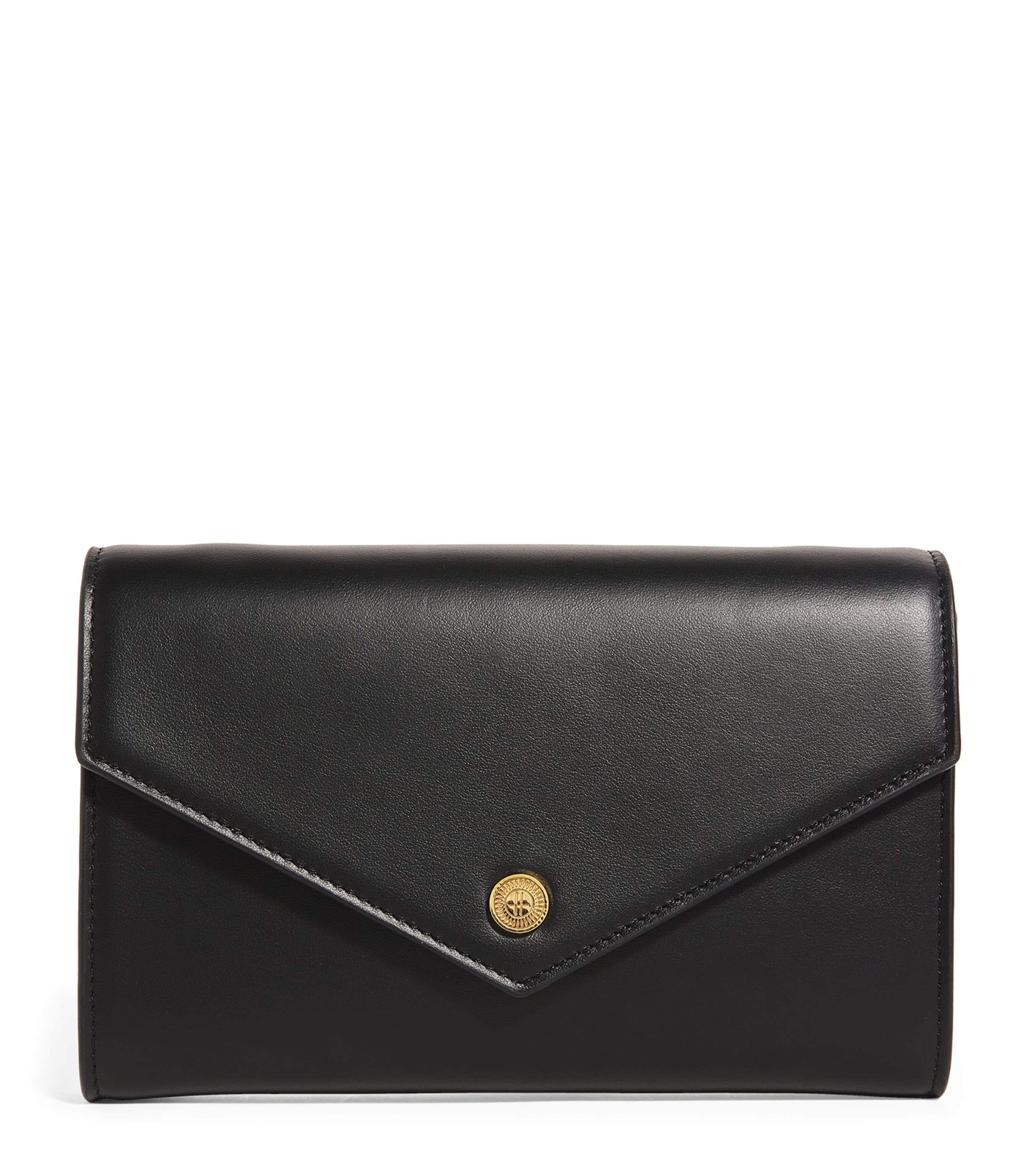 Harrods Black Leather Chain Wallet