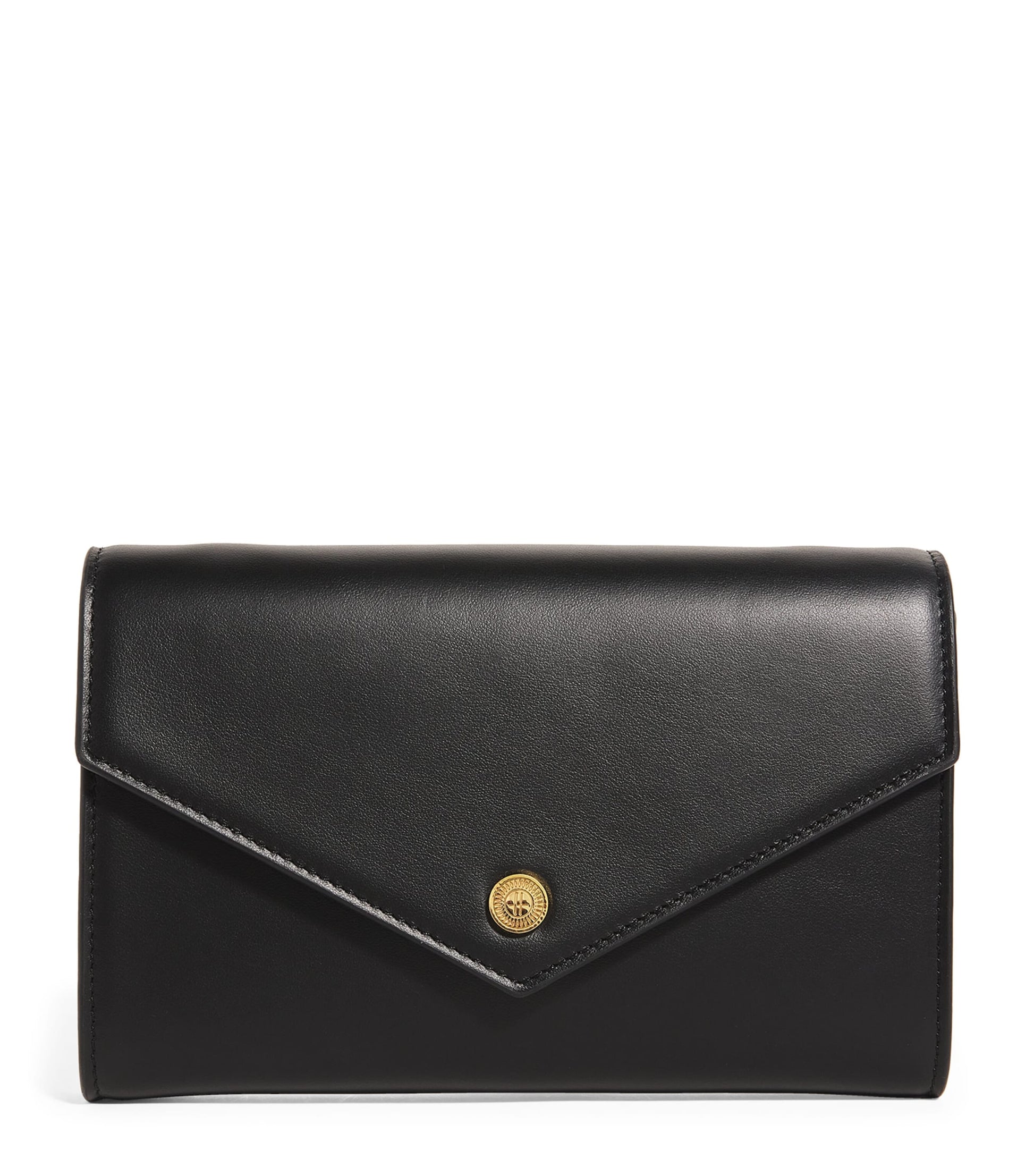Harrods Black Leather Chain Wallet