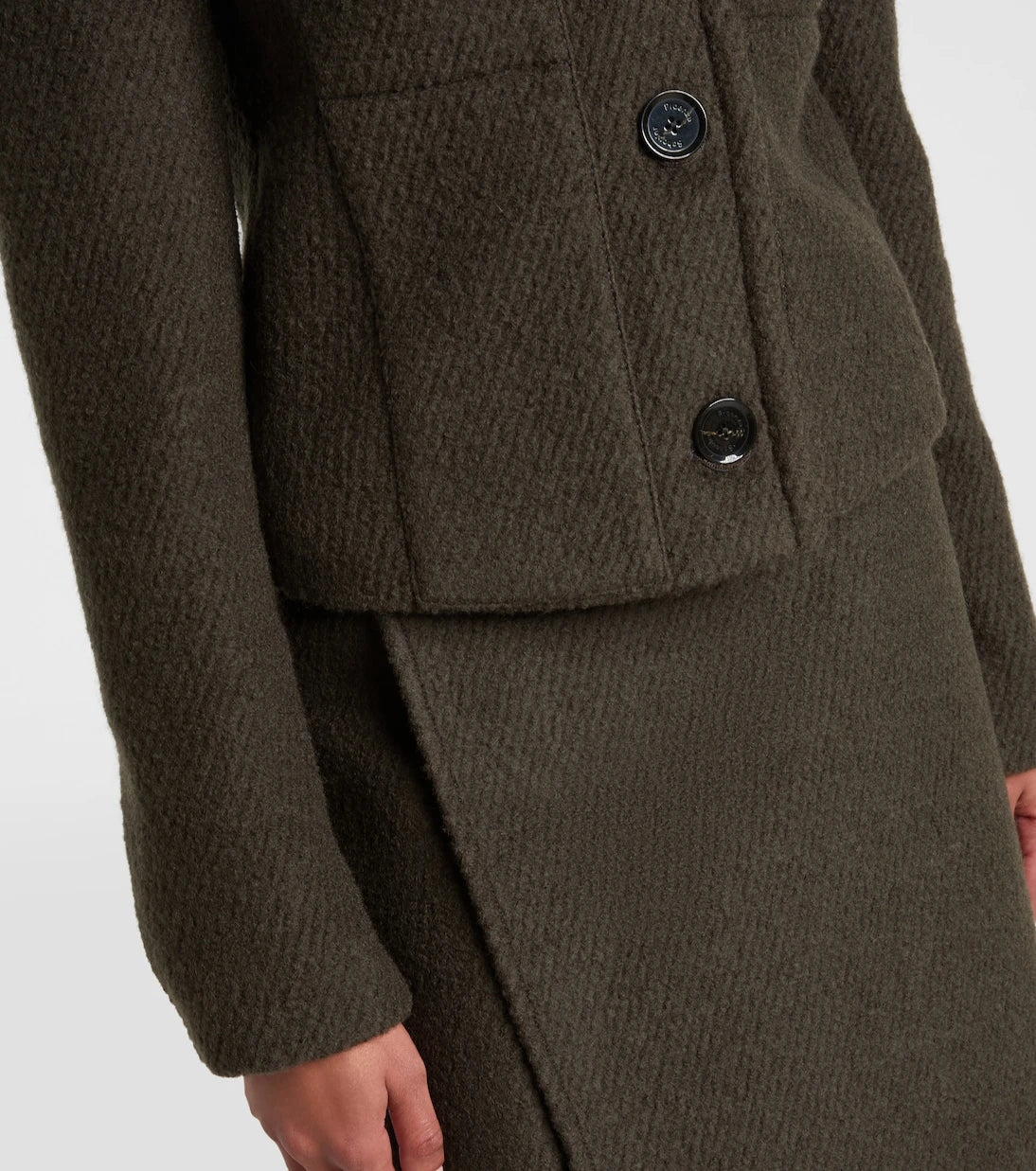 Proenza Schouler - Kinsley wool-blend twill bouclé jacket