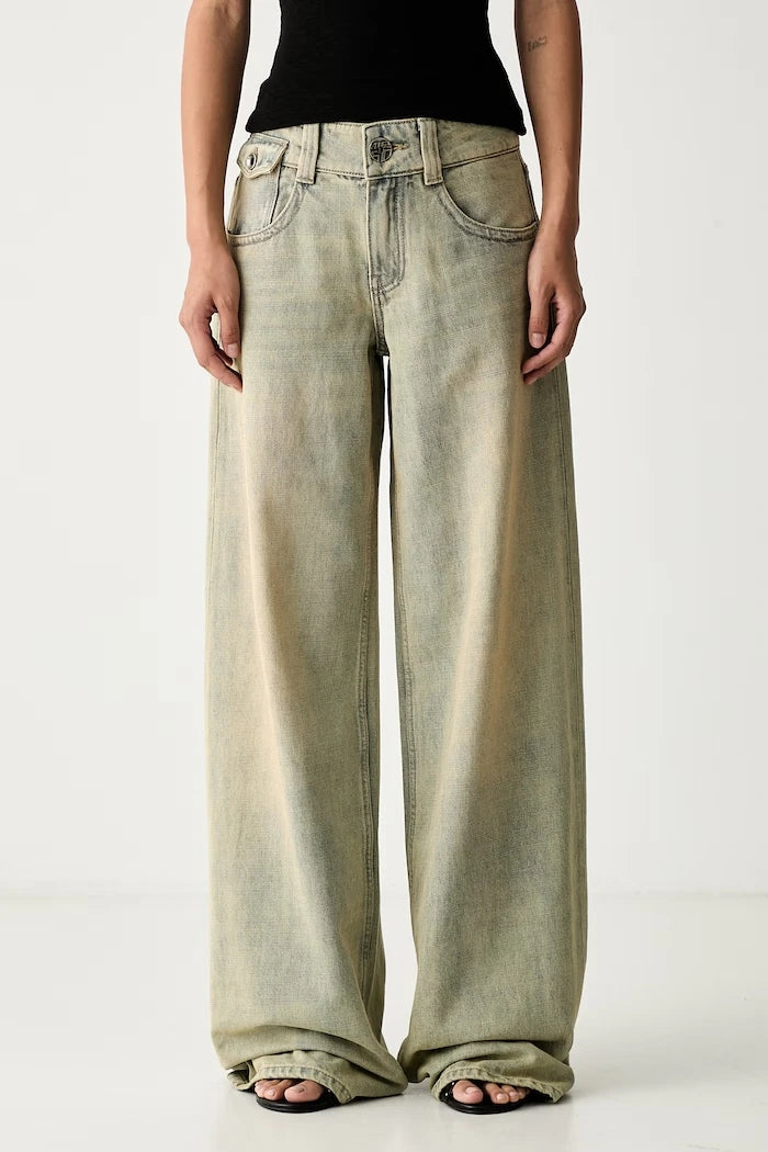 Miss Sixty wide leg kadın kot pantolon