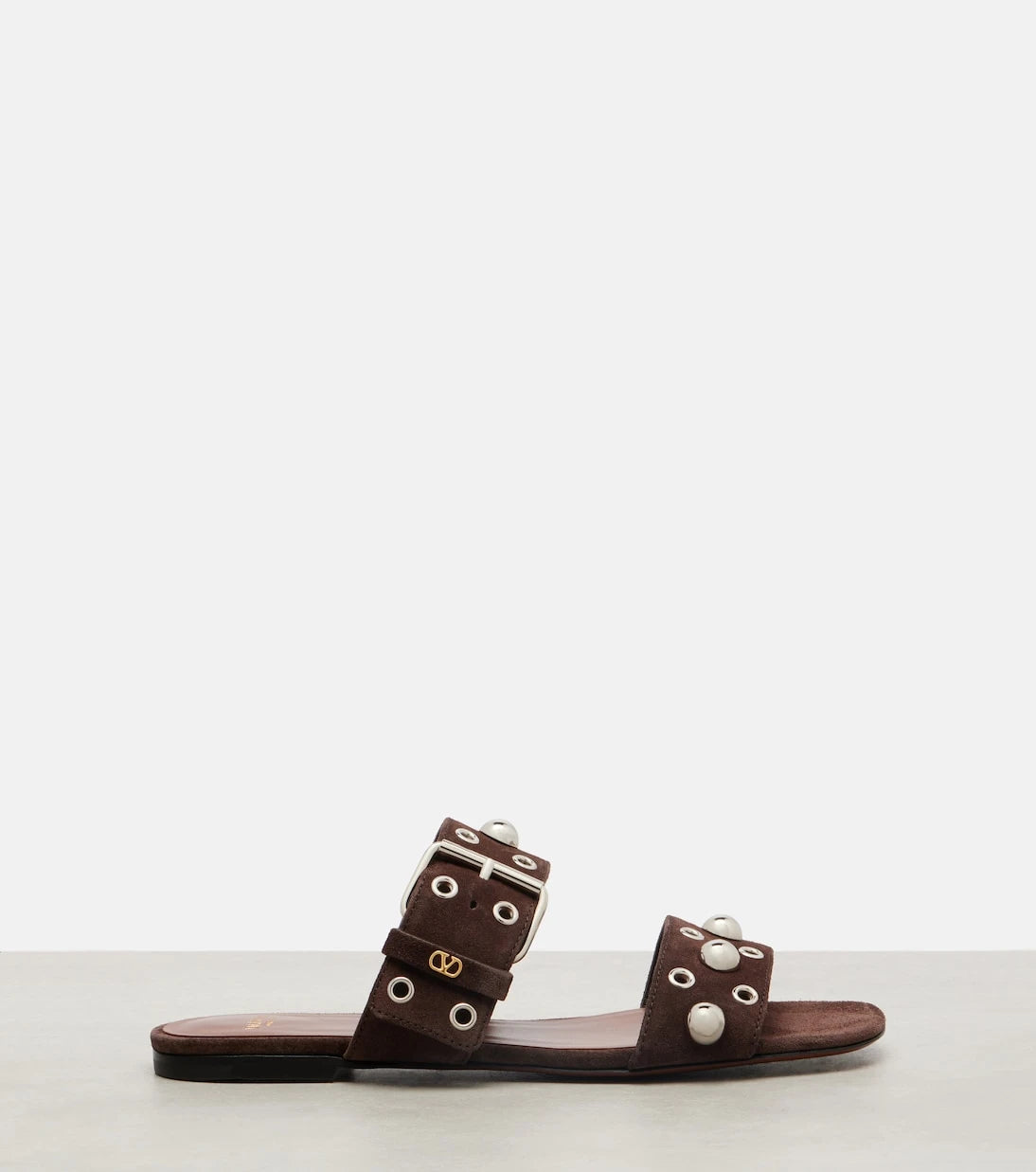 Valentino Garavani - Nellcote studded suede sandals