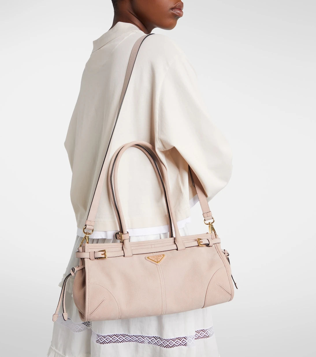Prada - Prada Bonnie Medium leather shoulder bag