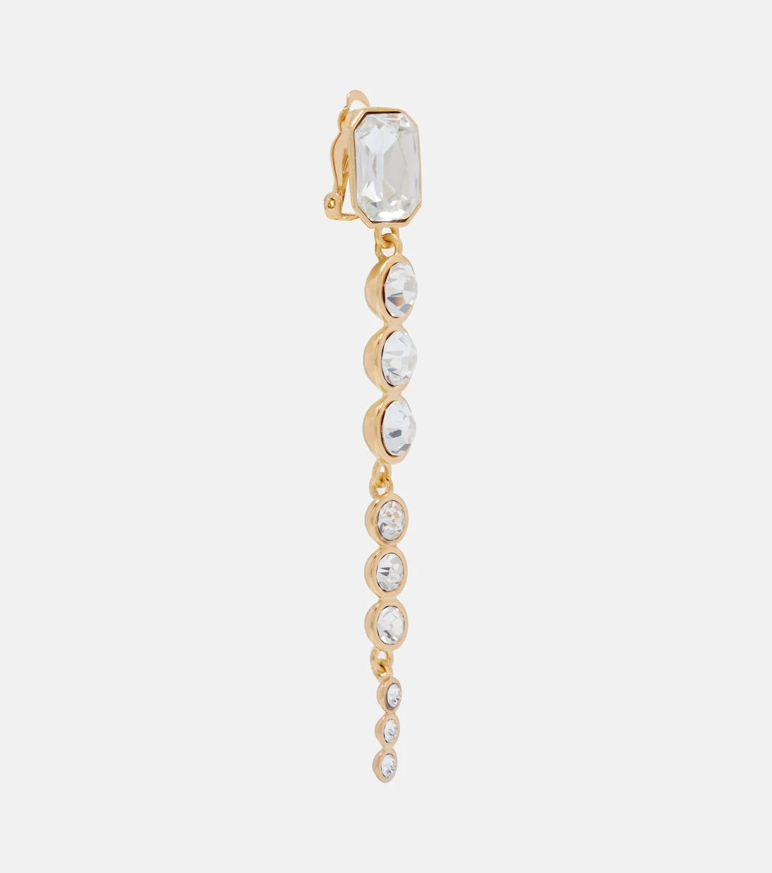 Oscar de la Renta - Crystal-embellished clip-on earrings