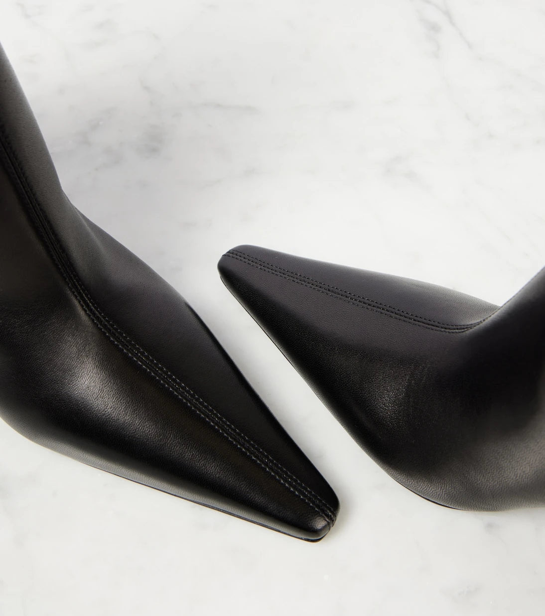 Saint Laurent - Ashley 90 leather booties