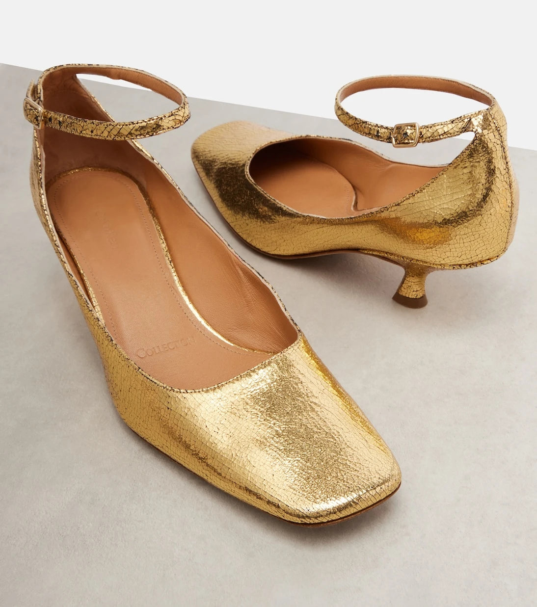 Calvin Klein Collection - Anna metallic leather pumps